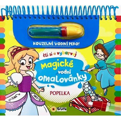 SUN Magické vodní omalovánky Popelka: čti si a vybarvuj SUN Magické vodní omalovánky Popelka: čti si a vybarvuj