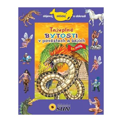 SUN Tajuplné bytosti v pověstech a bájích 8x puzzle: Objevuj, skládej a obkresli SUN Tajuplné bytosti v pověstech a bájích 8x puzzle: Objevuj, skládej a obkresli