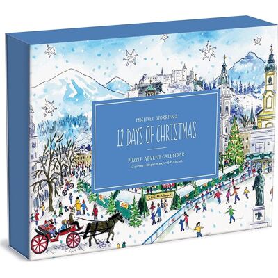 GALISON Puzzle Adventní kalendář: 12 vánočních dnů 12 × 80 dílků GALISON Puzzle Adventní kalendář: 12 vánočních dnů 12 × 80 dílků