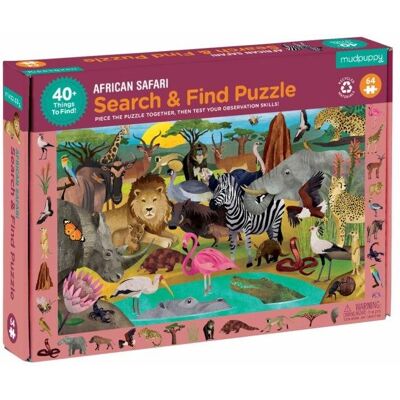 Mudpuppy Puzzle hledej a najdi - Africké safari (64 ks) Mudpuppy Puzzle hledej a najdi - Africké safari (64 ks)
