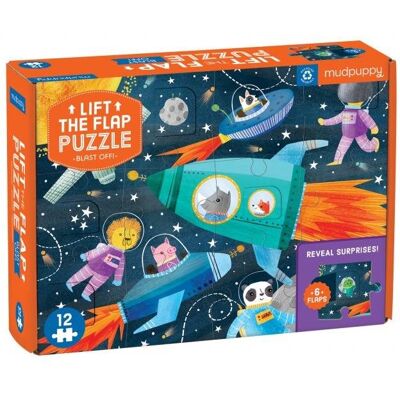 Mudpuppy Puzzle - Lift-the-flap - Startujeme (12 ks) Mudpuppy Puzzle - Lift-the-flap - Startujeme (12 ks)