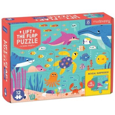Mudpuppy Puzzle - Lift-the-flap - Oceán (12 ks) Mudpuppy Puzzle - Lift-the-flap - Oceán (12 ks)