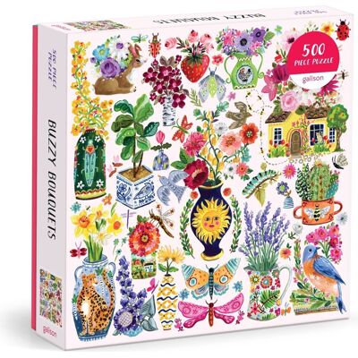 GALISON Čtvercové puzzle Bzučící kytice 500 dílků GALISON Čtvercové puzzle Bzučící kytice 500 dílků