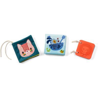 Lilliputiens set 3 senzorických knížek - kočička Jeanne Lilliputiens set 3 senzorických knížek - kočička Jeanne