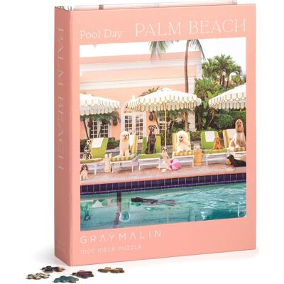GALISON Puzzle U bazénu v Palm Beach 1000 dílků GALISON Puzzle U bazénu v Palm Beach 1000 dílků