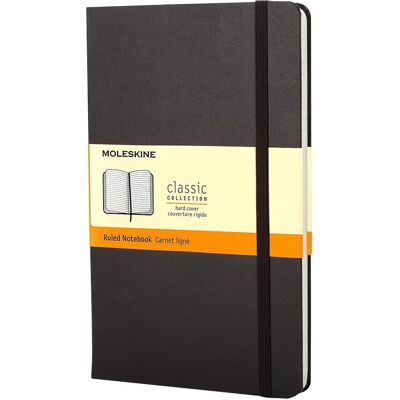 MOLESKINE L, tvrdé desky, linkovaný, černý MOLESKINE L, tvrdé desky, linkovaný, černý