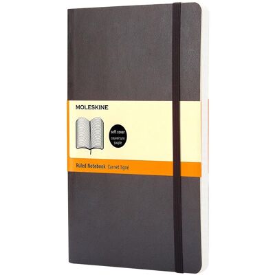 MOLESKINE L, měkké desky, linkovaný, černý MOLESKINE L, měkké desky, linkovaný, černý