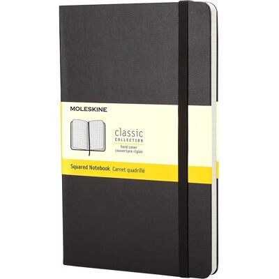 MOLESKINE S, tvrdé desky, čtverečkovaný, černý MOLESKINE S, tvrdé desky, čtverečkovaný, černý