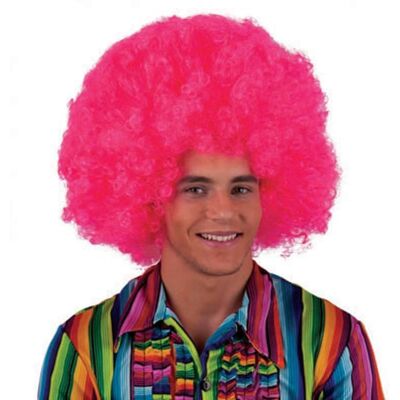 FUNNY FASHION Paruka velké afro růžové FUNNY FASHION Paruka velké afro růžové