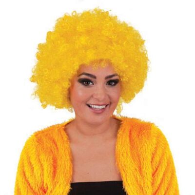 FUNNY FASHION Paruka afro žlutá FUNNY FASHION Paruka afro žlutá