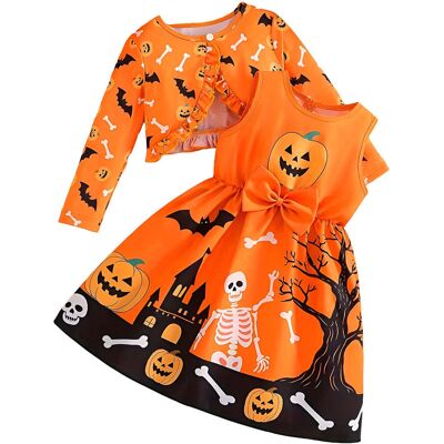 Excellent Halloweenské šaty s bolerkem vel. 110 Excellent Halloweenské šaty s bolerkem vel. 110