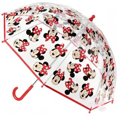 Cerda Disney Minnie: Dětský manuální deštník, průsvitný Cerda Disney Minnie: Dětský manuální deštník, průsvitný