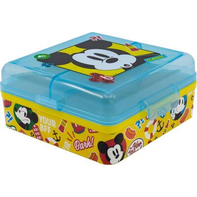 STOR Mickey Mouse - čtvercový multi box na svačinu STOR Mickey Mouse - čtvercový multi box na svačinu