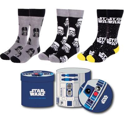 Cerda Star Wars - 3 páry ponožek 38 - 45 Cerda Star Wars - 3 páry ponožek 38 - 45