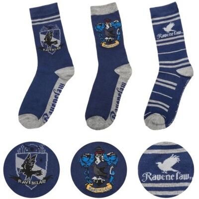Cinereplicas Harry Potter Ravenclaw 3 páry, uni vel. - ponožky Cinereplicas Harry Potter Ravenclaw 3 páry, uni vel. - ponožky