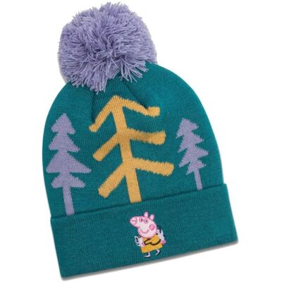 Logoshirt Peppa Pig: Forest - dětská zimní čepice Logoshirt Peppa Pig: Forest - dětská zimní čepice