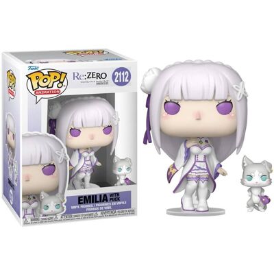 Funko Pop! Re:Zero Emilia With Puck 2112 Funko Pop! Re:Zero Emilia With Puck 2112