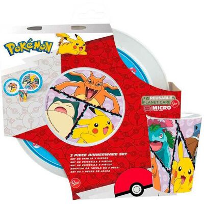 STOR Pokémon - jídelní sada, 3 ks STOR Pokémon - jídelní sada, 3 ks