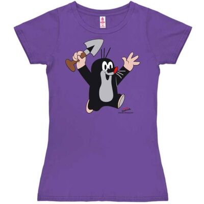 Logoshirt Krteček: Juhu - Tričko dámské fialové, vel. S Logoshirt Krteček: Juhu - Tričko dámské fialové, vel. S