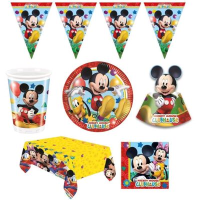 GODAN Dětská narozeninová sada Myšák Mickey Mouse, 12 osob, 66 ks GODAN Dětská narozeninová sada Myšák Mickey Mouse, 12 osob, 66 ks
