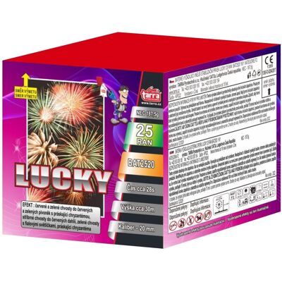 TARRA pyrotechnik Ohňostroj - baterie výmetnic lucky 25 ran TARRA pyrotechnik Ohňostroj - baterie výmetnic lucky 25 ran