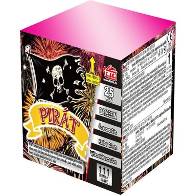 TARRA pyrotechnik Ohňostroj - baterie výmetnic pirát 25 ran TARRA pyrotechnik Ohňostroj - baterie výmetnic pirát 25 ran
