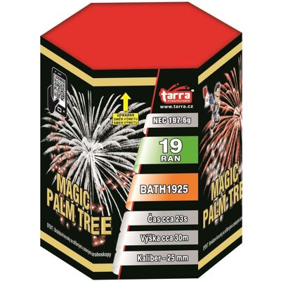 TARRA pyrotechnik Ohňostroj - baterie výmetnic magic palm tree 19 ran TARRA pyrotechnik Ohňostroj - baterie výmetnic magic palm tree 19 ran