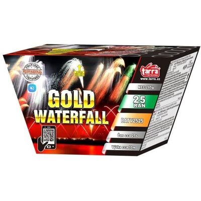TARRA pyrotechnik Ohňostroj - baterie výmetnic gold waterfall 25 ran TARRA pyrotechnik Ohňostroj - baterie výmetnic gold waterfall 25 ran
