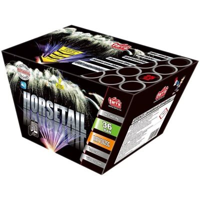 TARRA pyrotechnik Ohňostroj - baterie výmetnic horsetail 36 ran TARRA pyrotechnik Ohňostroj - baterie výmetnic horsetail 36 ran