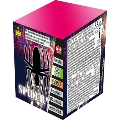 TARRA pyrotechnik Ohňostroj - Baterie výmetnic spider 25 ran TARRA pyrotechnik Ohňostroj - Baterie výmetnic spider 25 ran