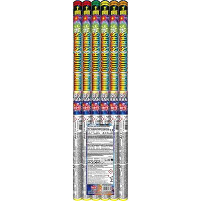 TARRA pyrotechnik TARRA Římské svíce 20 ran multi color stars 64 cm 6 ks TARRA pyrotechnik TARRA Římské svíce 20 ran multi color stars 64 cm 6 ks