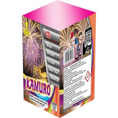 TARRA pyrotechnik Tarra Ohňostroj - Baterie výmetnic kamuro - 16 ran TARRA pyrotechnik Tarra Ohňostroj - Baterie výmetnic kamuro - 16 ran