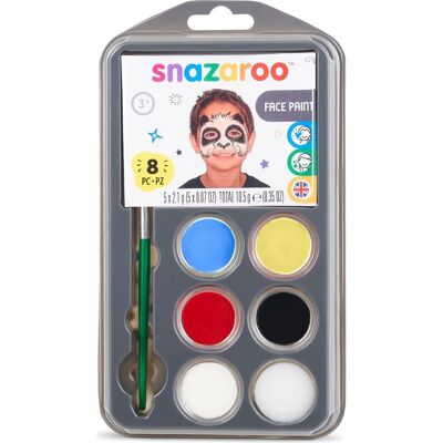 SNAZAROO Základní sada malování na obličej Summer 8 dílů SNAZAROO Základní sada malování na obličej Summer 8 dílů