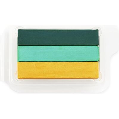 Snazaroo 3-Colour Split Cake - Jungle 24 g Snazaroo 3-Colour Split Cake - Jungle 24 g
