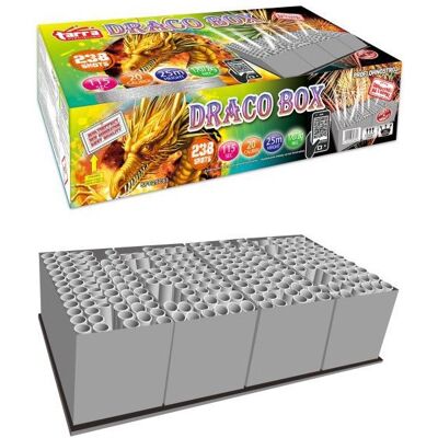 TARRA pyrotechnik Tarra Profi složený ohňostroj draco-box 238 ran TARRA pyrotechnik Tarra Profi složený ohňostroj draco-box 238 ran