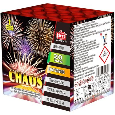 TARRA pyrotechnik TARRA Ohňostroj baterie výmetnic - chaos 20 ran TARRA pyrotechnik TARRA Ohňostroj baterie výmetnic - chaos 20 ran