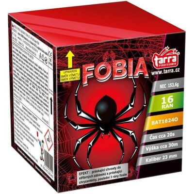 TARRA pyrotechnik TARRA Ohňostroj baterie výmetnic - fobia 16 ran TARRA pyrotechnik TARRA Ohňostroj baterie výmetnic - fobia 16 ran