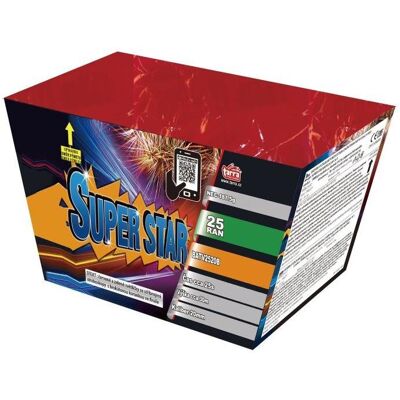 TARRA pyrotechnik TARRA Ohňostroj baterie výmetnic - super star 25 ran TARRA pyrotechnik TARRA Ohňostroj baterie výmetnic - super star 25 ran