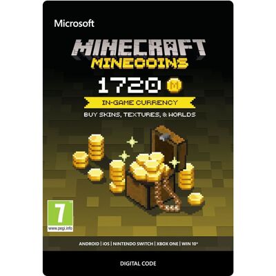 Microsoft Minecraft: Minecoins Pack: 1720 Coins - Xbox Digital Microsoft Minecraft: Minecoins Pack: 1720 Coins - Xbox Digital