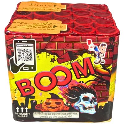 TARRA pyrotechnik Tarra Ohňostroj - Baterie výmetnic boom - 20 ran TARRA pyrotechnik Tarra Ohňostroj - Baterie výmetnic boom - 20 ran