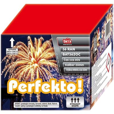 TARRA pyrotechnik Tarra Ohňostroj - Baterie výmetnic perfekto ! - 36 ran TARRA pyrotechnik Tarra Ohňostroj - Baterie výmetnic perfekto ! - 36 ran
