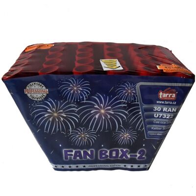 TARRA pyrotechnik Tarra Ohňostroj - baterie výmetnic fan box 2 - 30 ran TARRA pyrotechnik Tarra Ohňostroj - baterie výmetnic fan box 2 - 30 ran