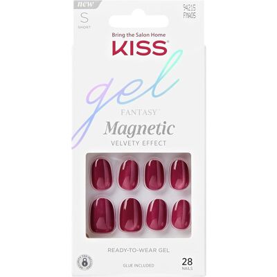 Sada gelových nehtů KISS Magnetická - Červené krátké oválné - falešné nehty Sada gelových nehtů KISS Magnetická - Červené krátké oválné - falešné nehty