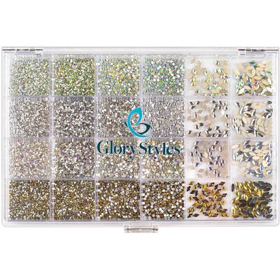 GloryStyles Box s křišťálovými kamínky na nehty GloryStyles Box s křišťálovými kamínky na nehty