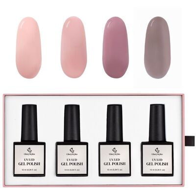GloryStyles Sada gel laků GP14 Milky GloryStyles Sada gel laků GP14 Milky
