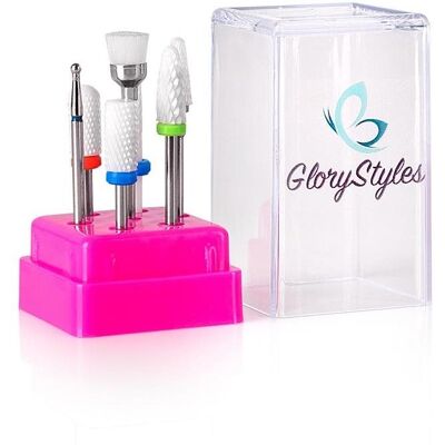GloryStyles Sada keramických frézek na nehty 7ks GloryStyles Sada keramických frézek na nehty 7ks