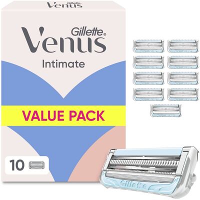 Gillette Venus Intimate pro úpravu intimních partií hlavice, 10 ks Gillette Venus Intimate pro úpravu intimních partií hlavice, 10 ks
