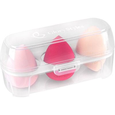 GloryStyles Sada houbiček na make-up 3 ks GloryStyles Sada houbiček na make-up 3 ks