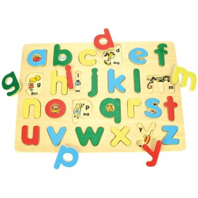 Bigjigs Puzzle Malá Písmena - Dětská Hra Bigjigs Puzzle Malá Písmena - Dětská Hra