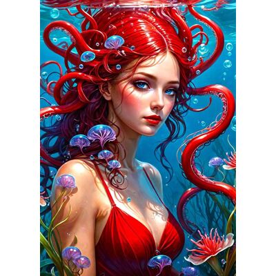 Enjoy Puzzle - Ginger Mermaid 1000 - Zrzavá - Puzzle Enjoy Puzzle - Ginger Mermaid 1000 - Zrzavá - Puzzle